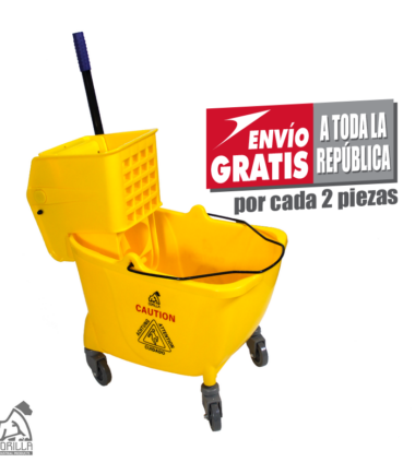 Cubeta con Prensa y Separador de Agua 32 Litros Gorilla AM-2019