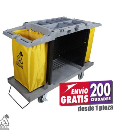 Carro Hotelero Doble Bolsa sin Puertas Gorilla AF-08159