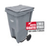 Bote de Basura 240 Lts Sablón con Pedal Color Gris 8344GR