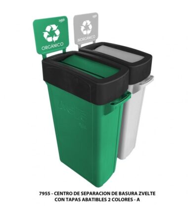 Isla de Separación Zvelte Sablón con 2, 3, 4 o 5 Botes de 87 Litros