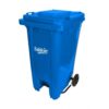 Bote de basura 240 Lts Sablón con pedal color azul