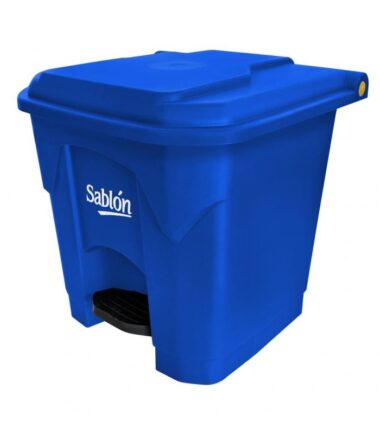 Bote de basura de 30 litros con pedal marca Sablón