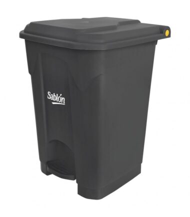 Bote de basura de 50 litros con pedal marca Sablón