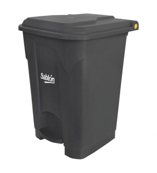 Bote de basura de 50 litros con pedal marca Sablón