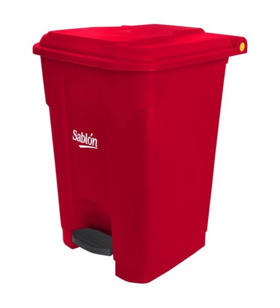 Bote de basura de 50 litros con pedal marca Sablón