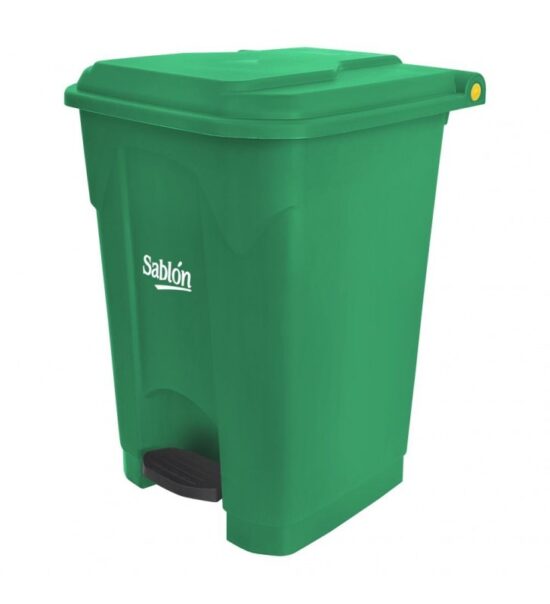 Bote de basura de 50 litros con pedal marca Sablón
