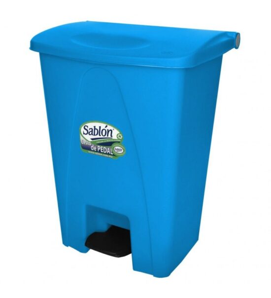 Bote de basura con pedal de 80 litros marca Sablón