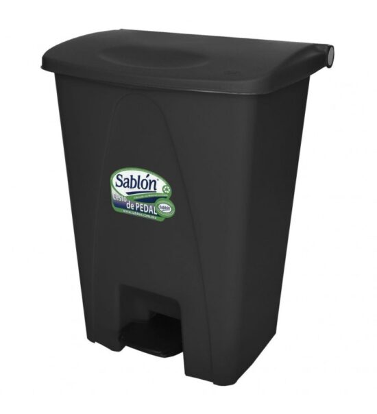 Bote de basura con pedal de 80 litros marca Sablón