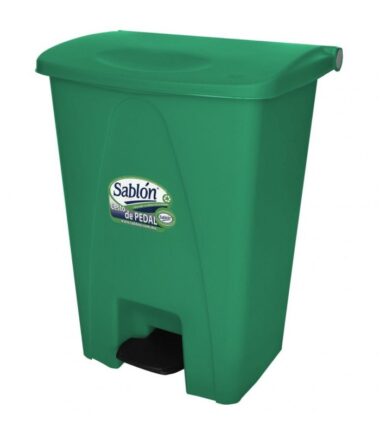 Bote de basura con pedal de 80 litros marca Sablón