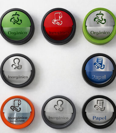 Tapas de separación de residuos para botes Art Center 29 cm