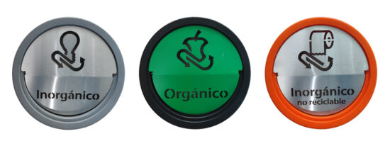 Tapas de separación de residuos para botes Art Center 29 cm