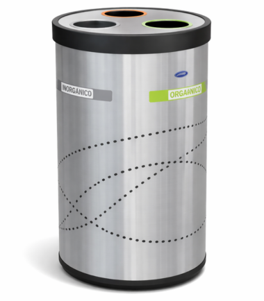 Bote Jumbo Reciclable 3 divisiones Art Center 150 litros 663211