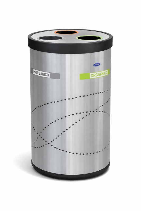 Bote Jumbo Reciclable 3 divisiones Art Center 150 litros 663211