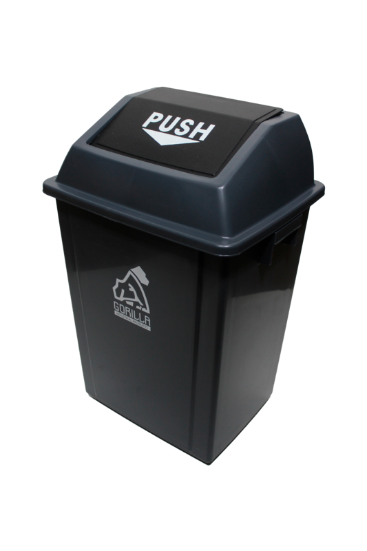 Bote Cuadrado Push 40 Litros Gorilla AF07311-PS40