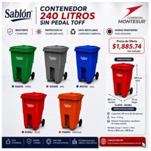Promo 240lts Sablon
