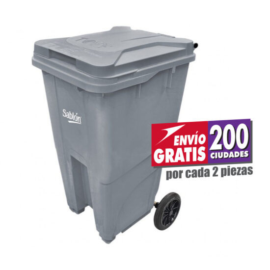 Contenedor 240 Litros Sablón 9254GR Gris