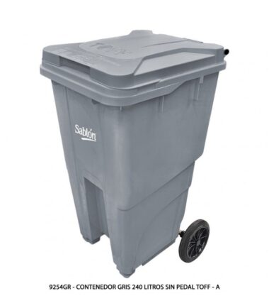 Contenedor 240 Litros Sablón 9254GR Gris