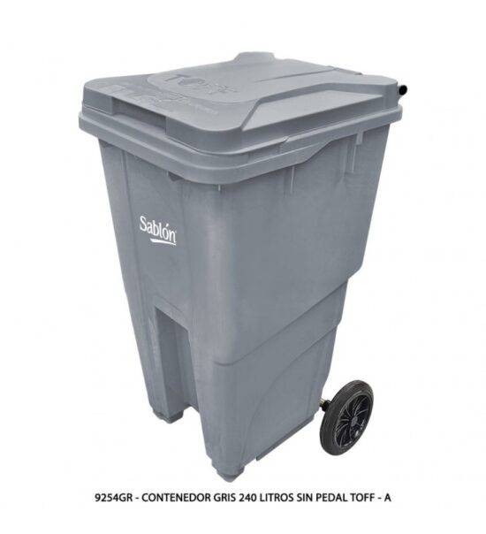 Contenedor 240 Litros Sablón 9254GR Gris