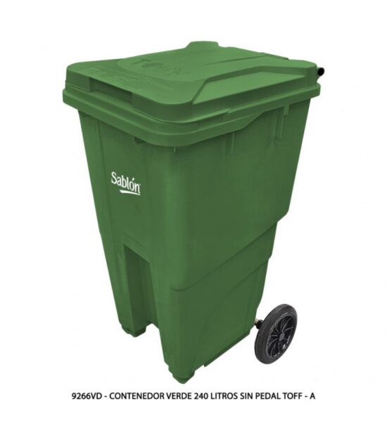 Contenedor 240 Litros Sablón 9266VD Verde