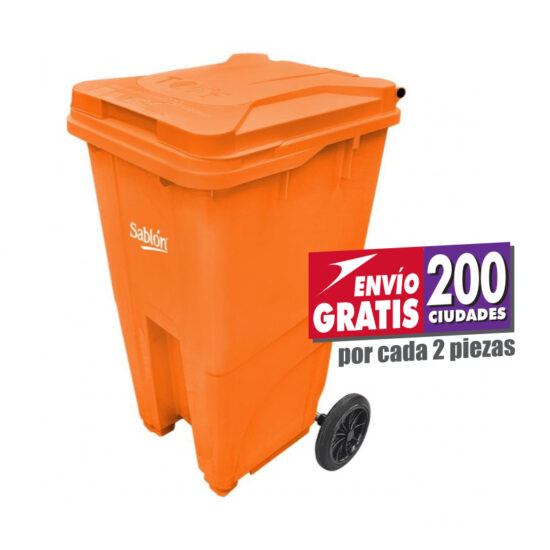 Contenedor 240 Litros Sablón 9560NA Naranja