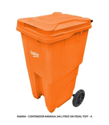 Contenedor 240 Litros Sablón 9560NA Naranja