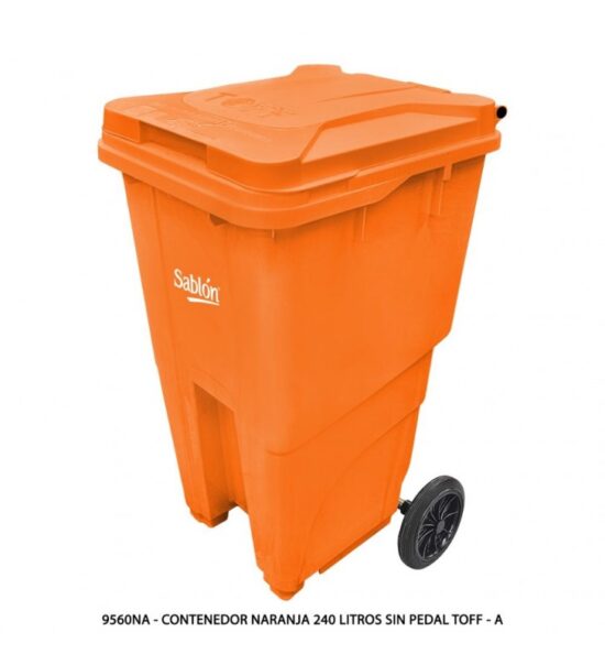 Contenedor 240 Litros Sablón 9560NA Naranja