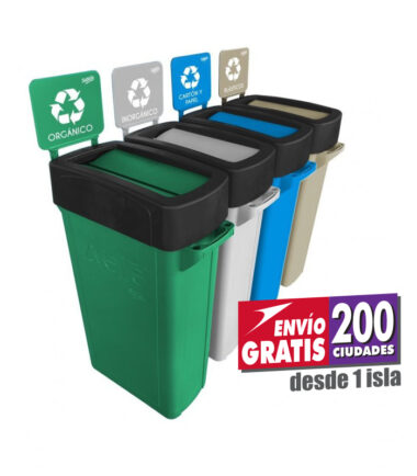 Isla de Separación Zvelte Sablón con 2, 3, 4 o 5 Botes de 87 Litros