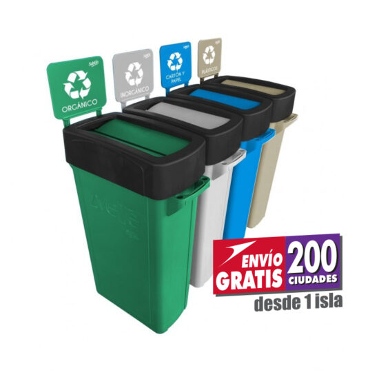 Isla de Separación Zvelte Sablón con 2, 3, 4 o 5 Botes de 87 Litros