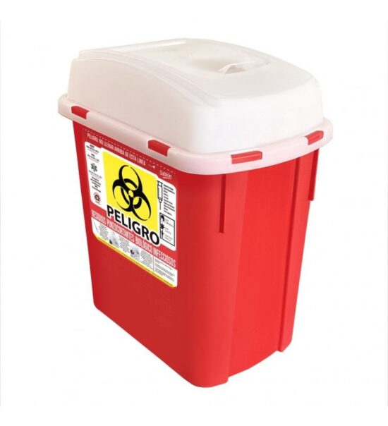 cesto para punzocortantes RPBI 4 litros