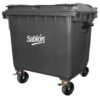 contenedor de basura 1100 litros gris Sablón 8634GR