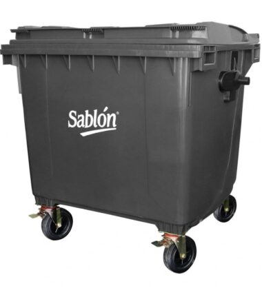 contenedor de basura 1100 litros gris Sablón 8634GR