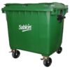 contenedor de basura 1100 litros verde Sablón 8636VD