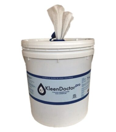 Cubeta con Toallas Sanitizantes Kleen Doctor