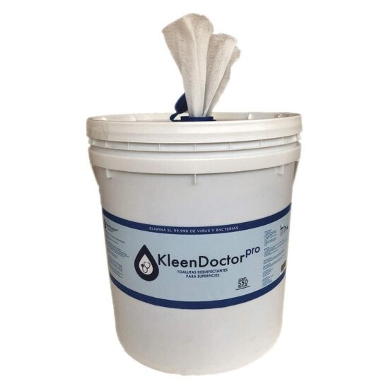 Cubeta con Toallas Sanitizantes Kleen Doctor