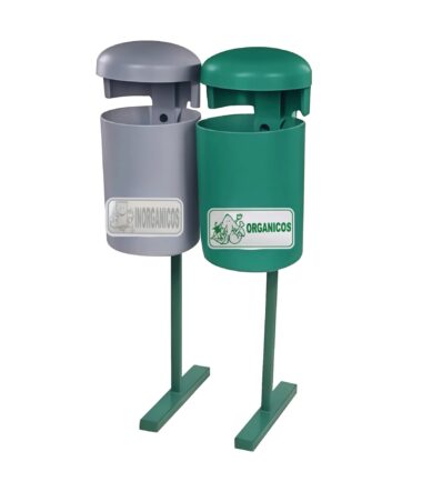 Papelera PA 30 Doble de Rotomoldeo