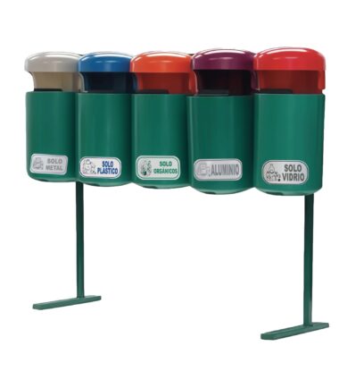 Papelera PA 30 Quíntuple de Rotomoldeo