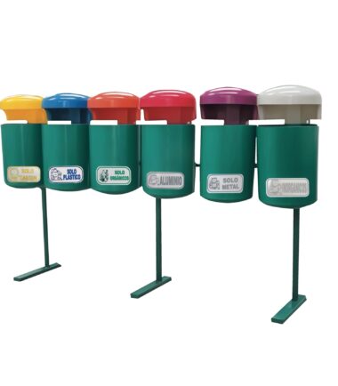 Papelera PA 50 Séxtuple de Rotomoldeo