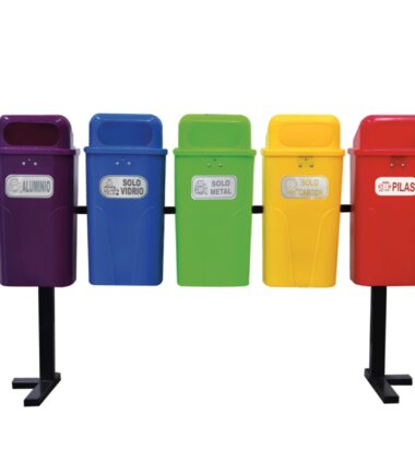 Papelera PA 50 Quíntuple de Rotomoldeo
