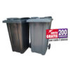 Contenedor SULO 240L Gris con 2 Ruedas