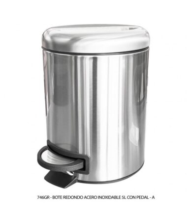 Bote de Acero Inoxidable con Pedal 5 Litros Sablón 746GR