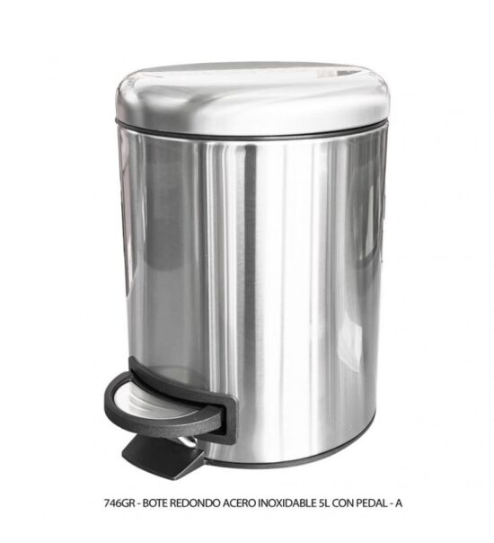Bote de Acero Inoxidable con Pedal 5 Litros Sablón 746GR
