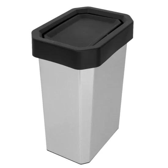 Bote de Basura EstraBins Vaivén 10 Litros Metalizado