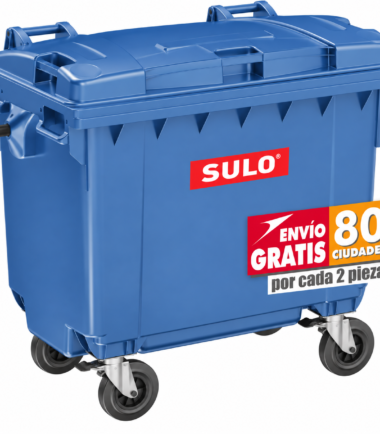 Contenedor Citybac 660 litros SULO con 4 ruedas